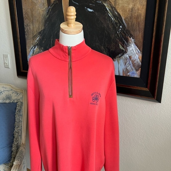 GUC Polo Ralph Lauren Coral Sweatshirt 2017 US Open Size M - Picture 1 of 6